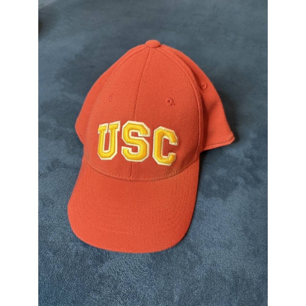 Top of the World USC Trojans Cardinal Red Football Baseball Hat L XL